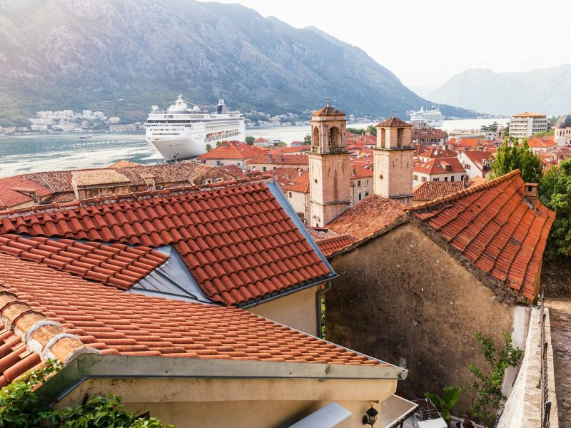 Red rooftops the old city of Kotor