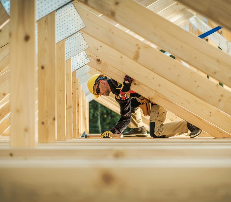 Wooden Roof Frame Building